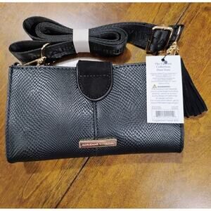 Adrienne Vittadini Phoneor Wallet Purse NWT Black